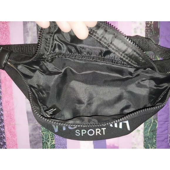 Victoria's Secret Brand Victoria Sport Waist Bag Fanny Pack Blk Adjustable - Picture 4 of 4